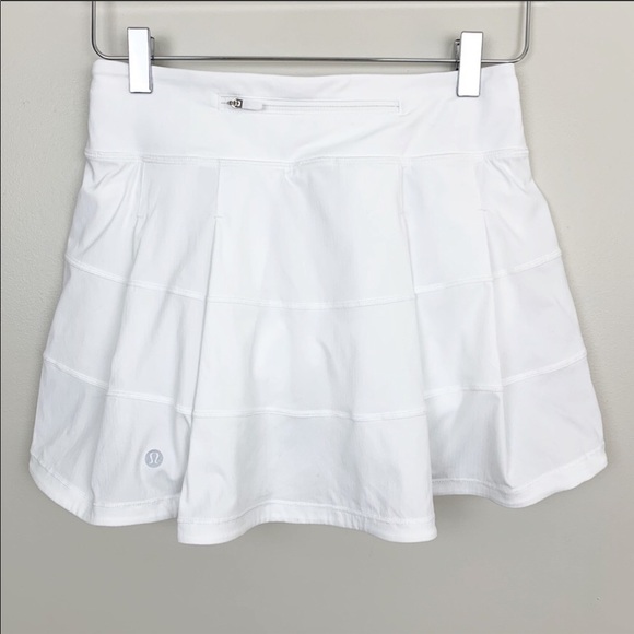 Reposh Lululemon Pace Rival Skirt Bright White 6 TALL - Picture 4 of 9